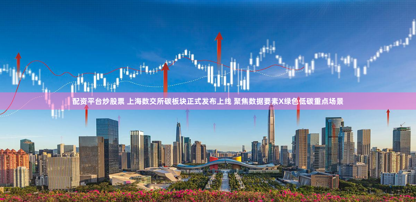 配资平台炒股票 上海数交所碳板块正式发布上线 聚焦数据要素X绿色低碳重点场景