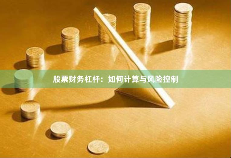 股票财务杠杆：如何计算与风险控制